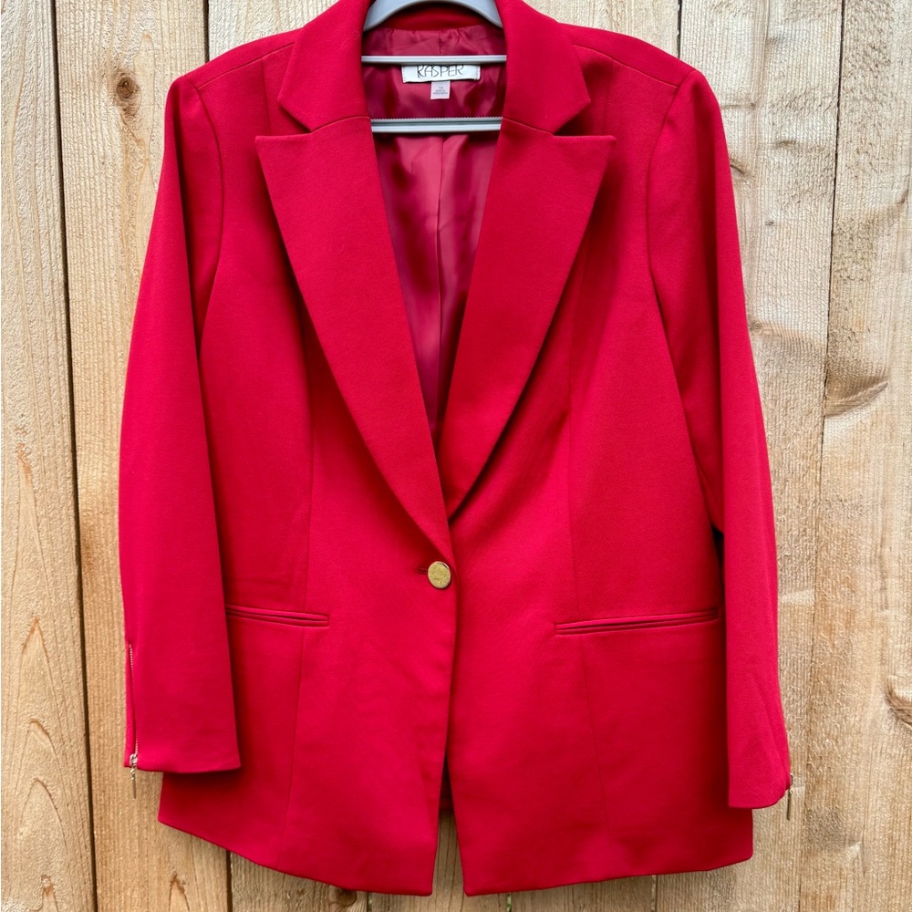 Kasper Bold Red Blazer